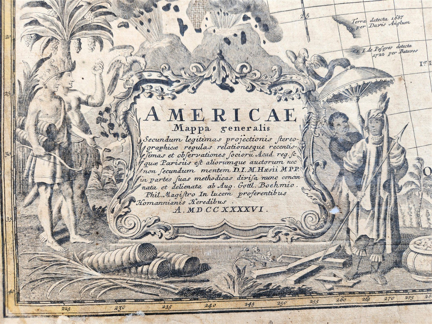 1746 MAP of AMERICA antique AMERICAE MAPPA GENERALIS Americana