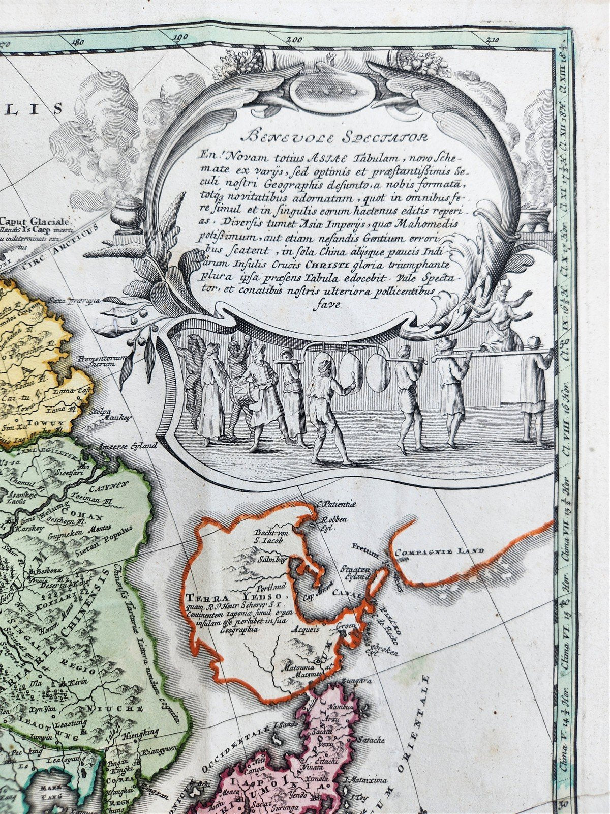 18th CENTURY MAP of ASIA antique ASIAE RECENTISSIMA DELINEATIO