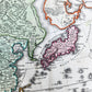 18th CENTURY MAP of ASIA antique ASIAE RECENTISSIMA DELINEATIO