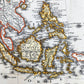 18th CENTURY MAP of ASIA antique ASIAE RECENTISSIMA DELINEATIO