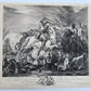 18th centruy FRENCH ENGRAVING Prince Louis Francois de Conti antique by J.Le Bas