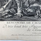 18th centruy FRENCH ENGRAVING Prince Louis Francois de Conti antique by J.Le Bas