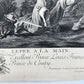 18th centruy FRENCH ENGRAVING Prince Louis Francois de Conti antique by J.Le Bas