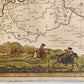 18th CENTURY MAP of SAXONY GERMANY antique NEUE SACHSISCHE POST-CHARTE