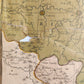 18th CENTURY MAP of SAXONY GERMANY antique NEUE SACHSISCHE POST-CHARTE