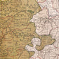 18th CENTURY MAP of SAXONY GERMANY antique NEUE SACHSISCHE POST-CHARTE