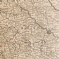 18th CENTURY MAP of SAXONY GERMANY antique NEUE SACHSISCHE POST-CHARTE