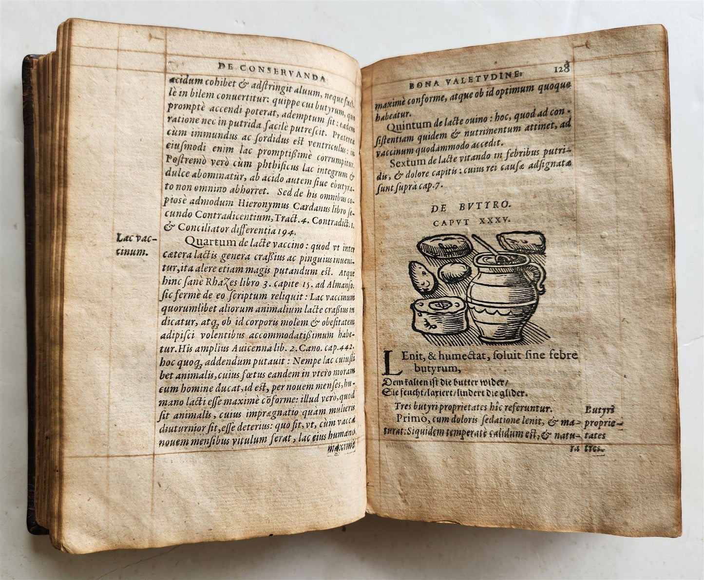 1568 RULES FOR PRESERVING GOOD HEALTH by ARNOLDUS VILANOVA ILLUSTRATED antique