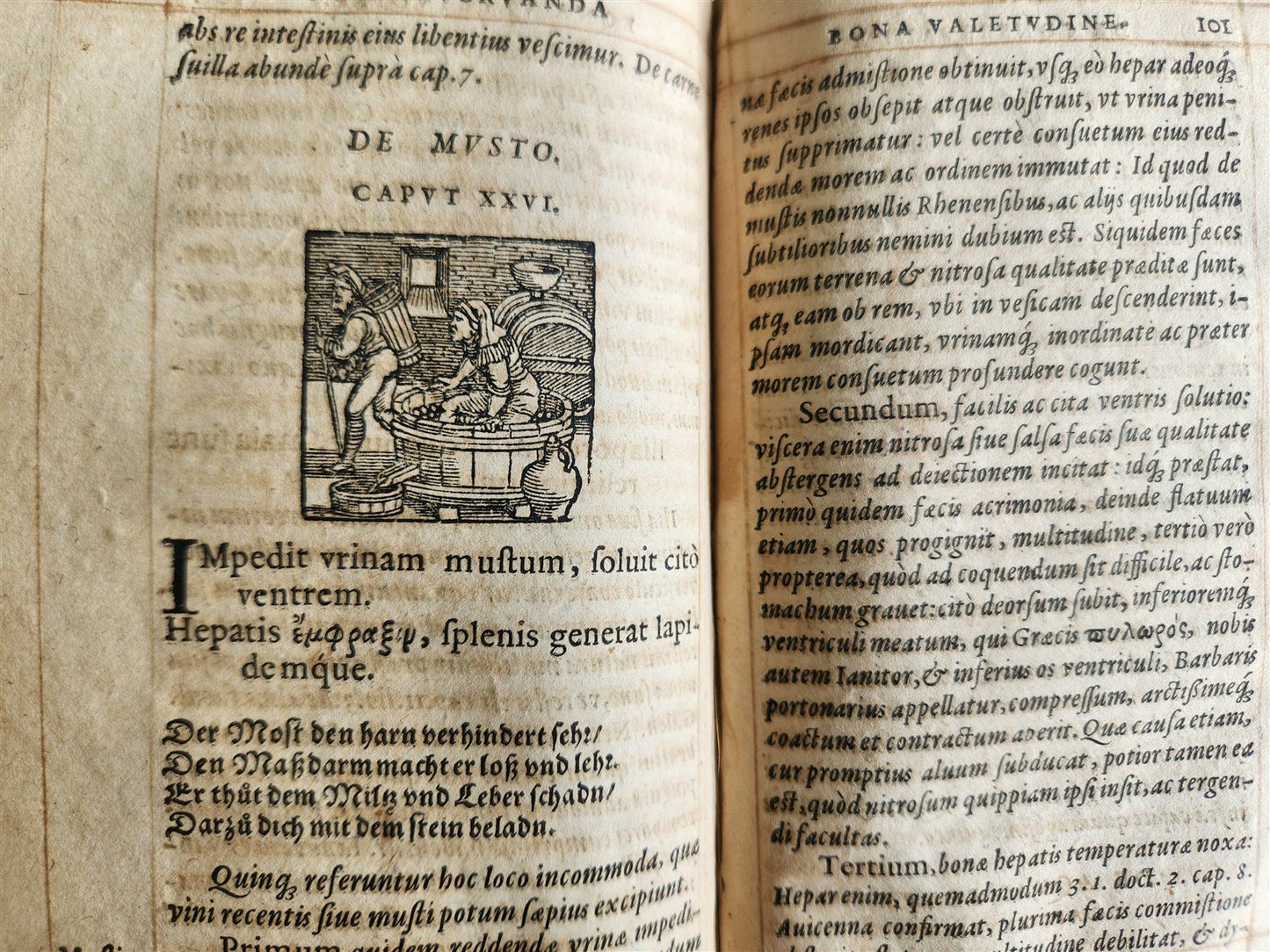 1568 RULES FOR PRESERVING GOOD HEALTH by ARNOLDUS VILANOVA ILLUSTRATED antique