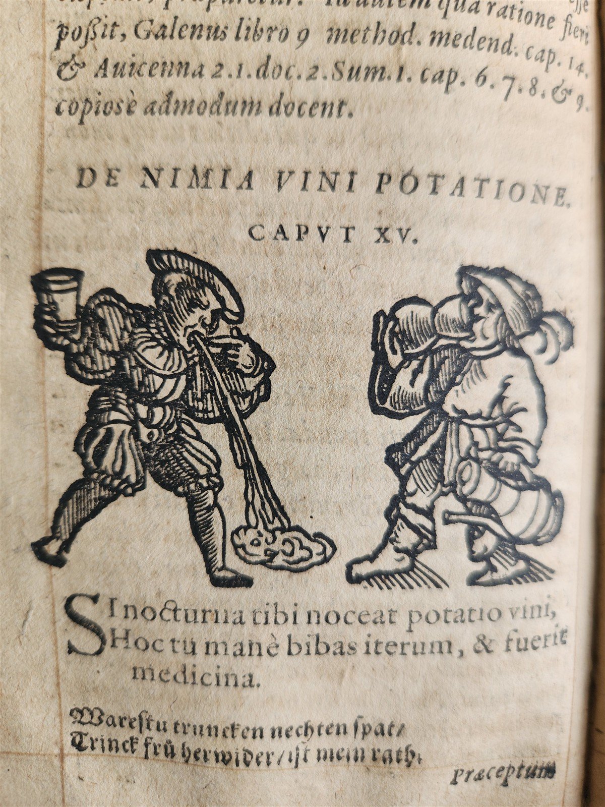 1568 RULES FOR PRESERVING GOOD HEALTH by ARNOLDUS VILANOVA ILLUSTRATED antique