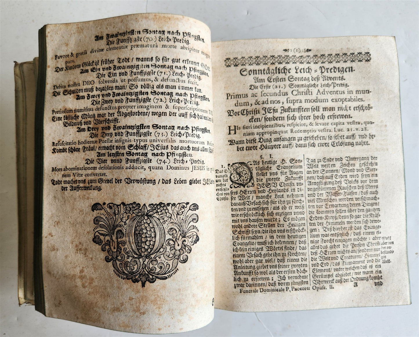 1670 FUNERAL SERMONS by CAPUCHIN FRIAR Prokop von Templin ANTIQUE vellum bound