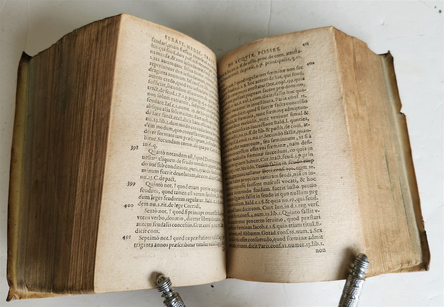 1587 LAW BOOK in LATIN antique LEGAL TREATISE by Ubertino Zuccardi