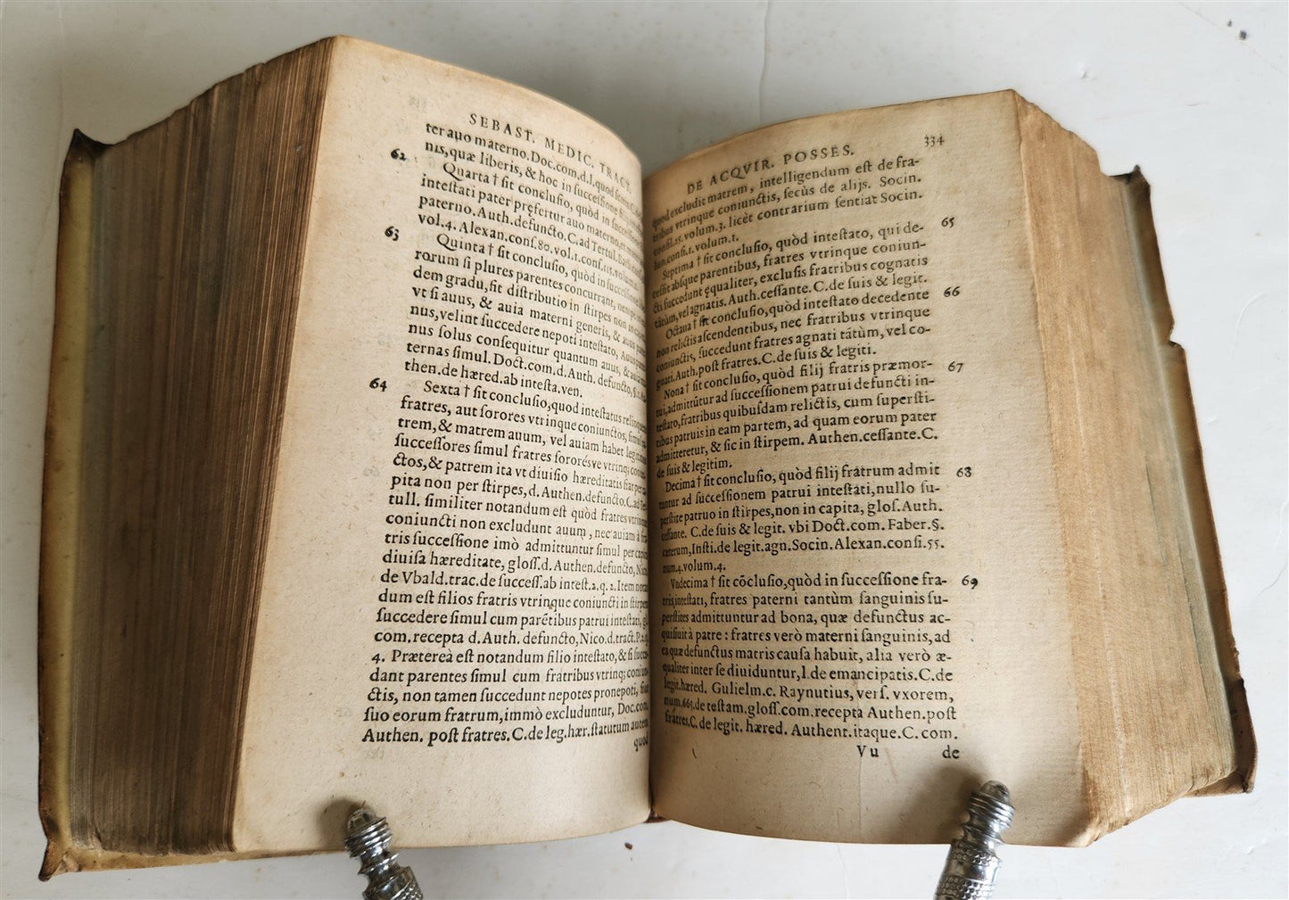 1587 LAW BOOK in LATIN antique LEGAL TREATISE by Ubertino Zuccardi