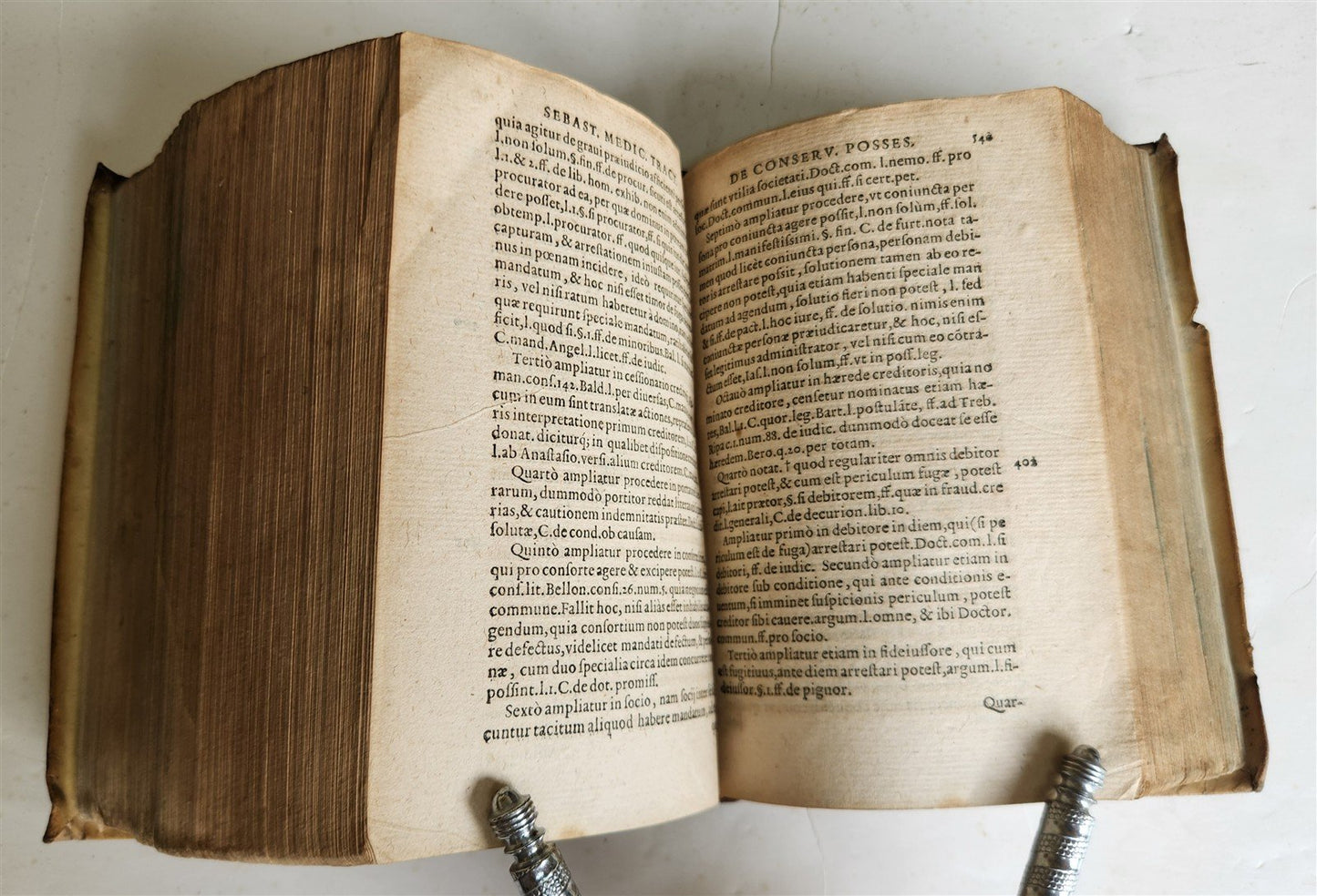 1587 LAW BOOK in LATIN antique LEGAL TREATISE by Ubertino Zuccardi