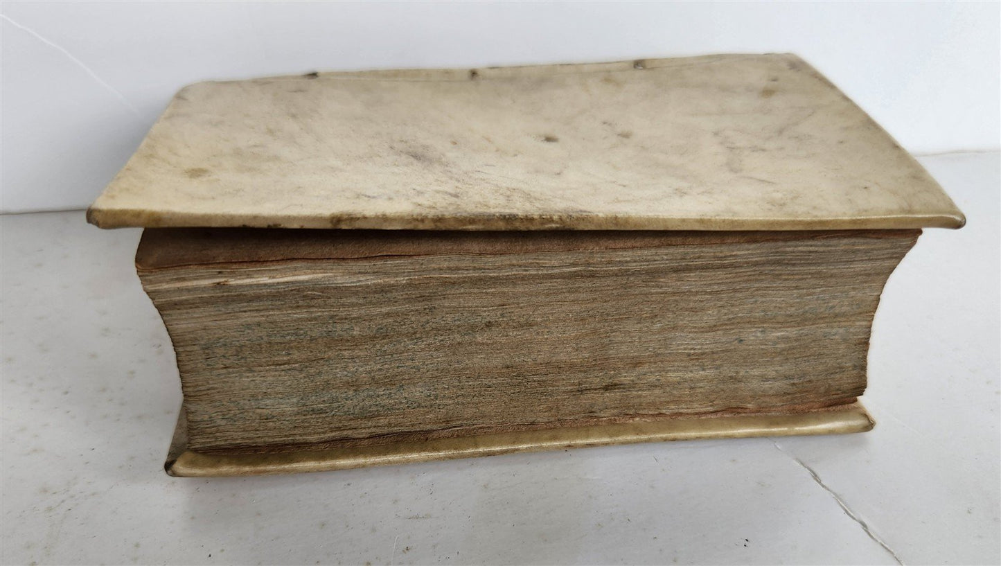 1693 WILLIAM TEMPLE POLITICAL ECONOMIC MORAL WORKS in FRENCH antique VELLUM