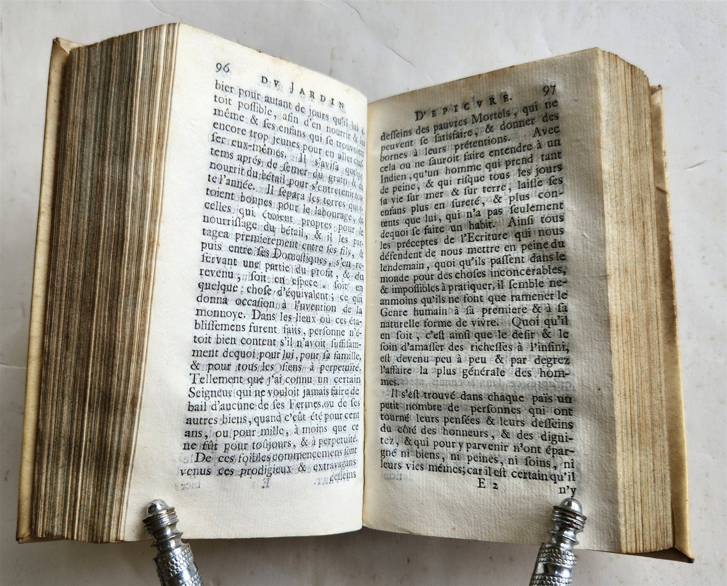 1693 WILLIAM TEMPLE POLITICAL ECONOMIC MORAL WORKS in FRENCH antique VELLUM