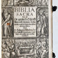 1704 BIBLE in GERMAN antiuque PIGSKIN over WOOD BINDING w/ CLASPS