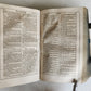 1704 BIBLE in GERMAN antiuque PIGSKIN over WOOD BINDING w/ CLASPS