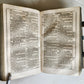 1704 BIBLE in GERMAN antiuque PIGSKIN over WOOD BINDING w/ CLASPS