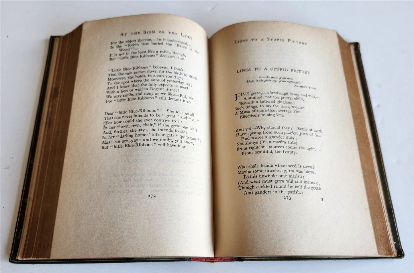 1902 SIGNED BINDING COLLECTED POEMS by Austin Dobson ANTIQUE