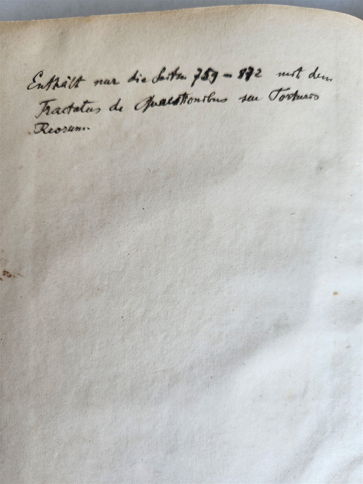1598 LAW BOOK Treatise on Interrogations or the Tortures of the Accused ANTIQUE