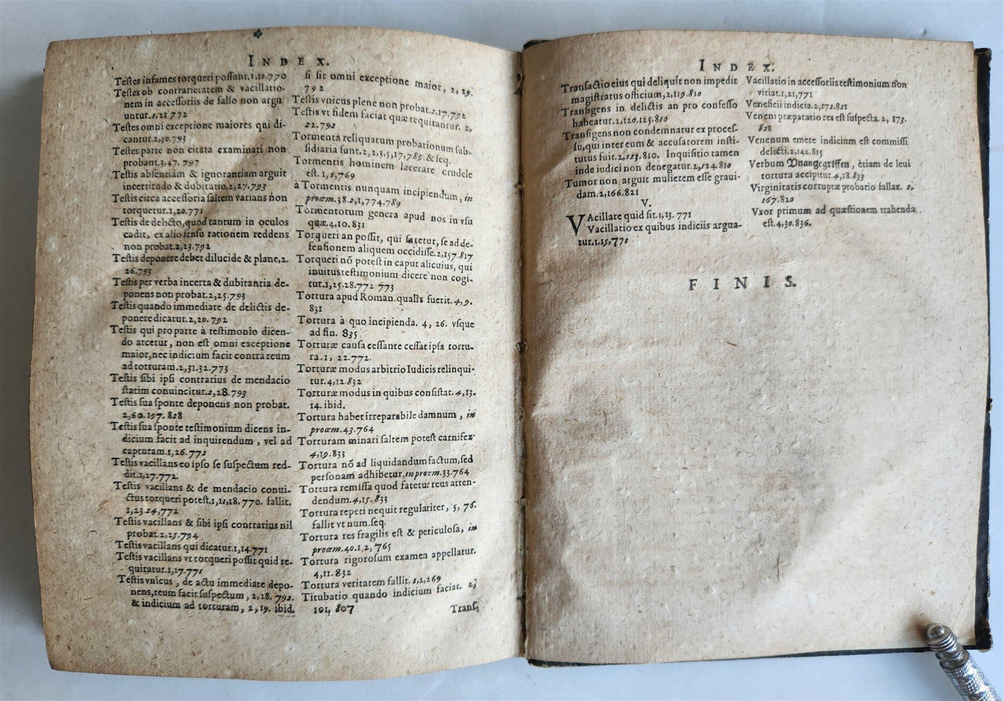 1598 LAW BOOK Treatise on Interrogations or the Tortures of the Accused ANTIQUE