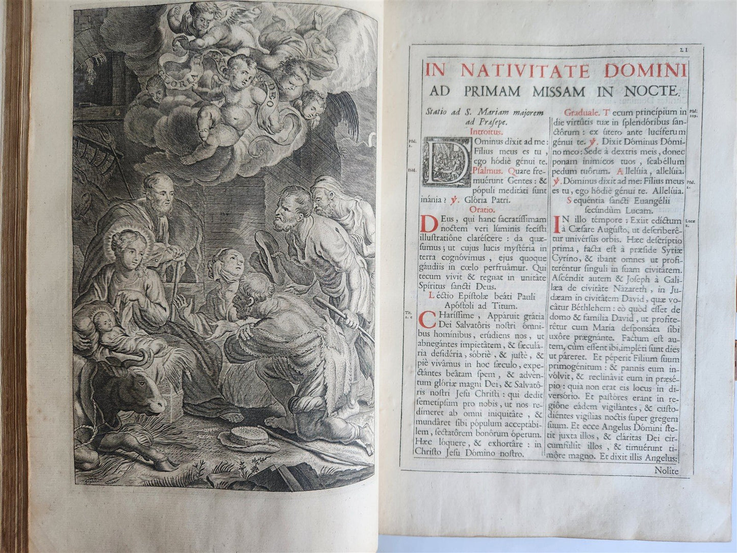1817 MISSALE ROMANUM PLANTIN PRESS ILLUSTRATED FOLIO ANTIQUE