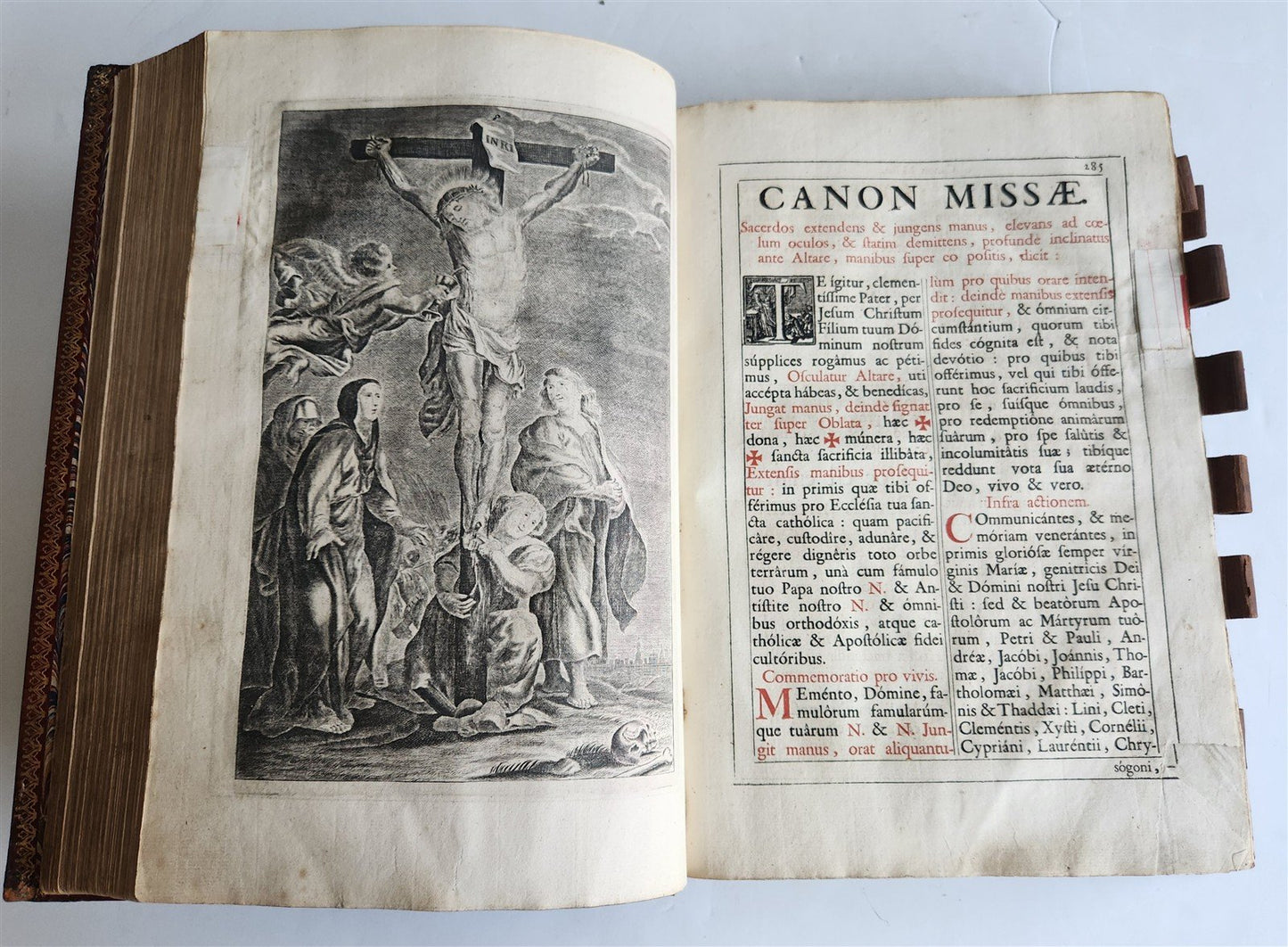 1817 MISSALE ROMANUM PLANTIN PRESS ILLUSTRATED FOLIO ANTIQUE