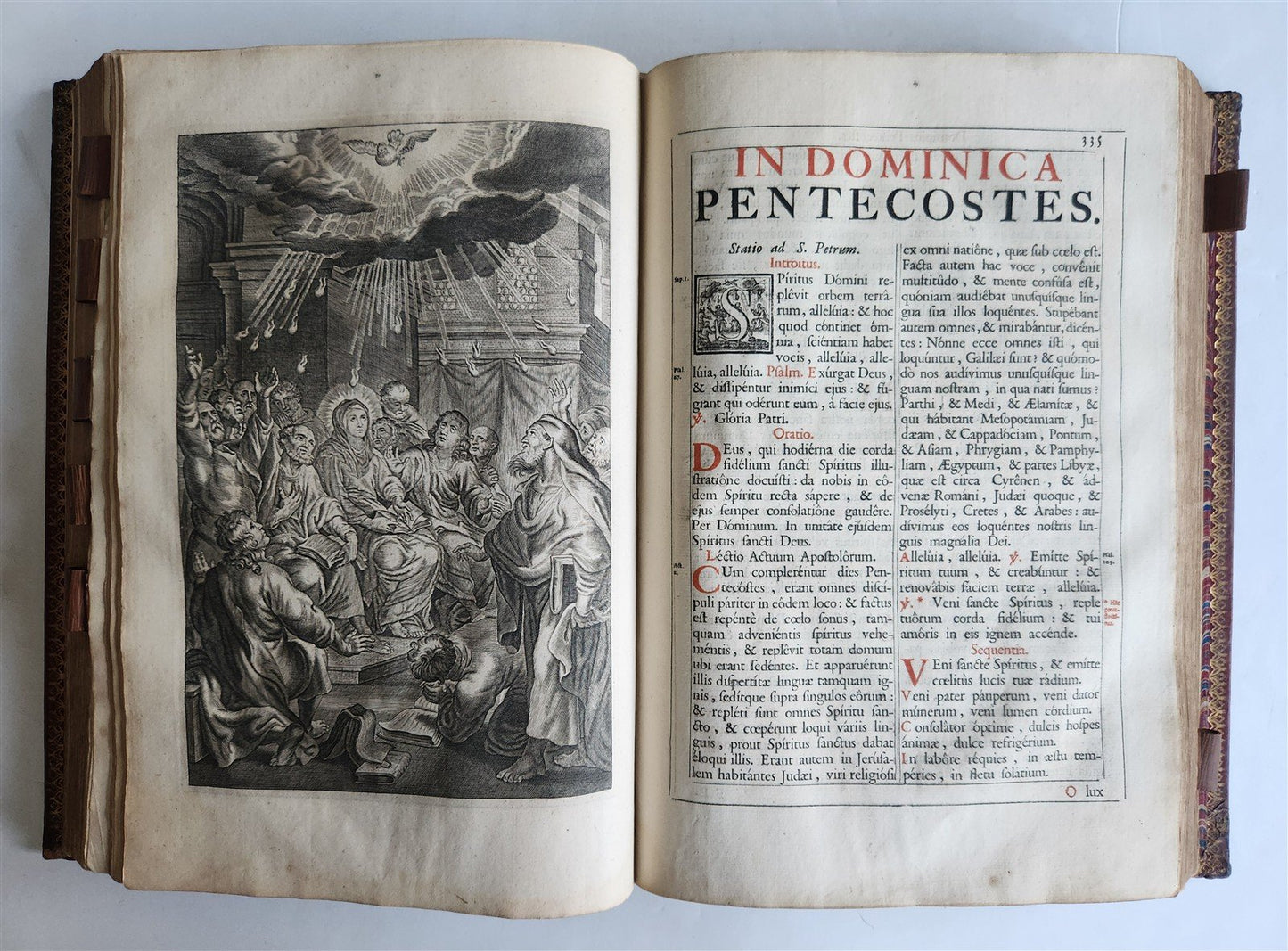 1817 MISSALE ROMANUM PLANTIN PRESS ILLUSTRATED FOLIO ANTIQUE