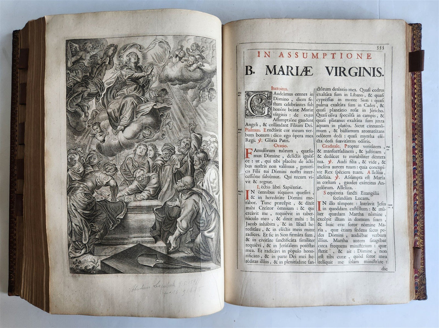 1817 MISSALE ROMANUM PLANTIN PRESS ILLUSTRATED FOLIO ANTIQUE