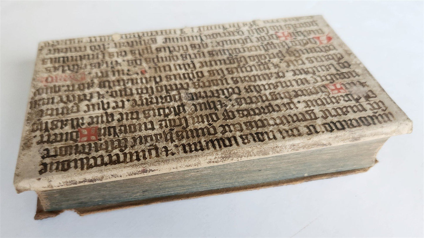 1598 COMEDIES of TERENCE ILLUSTRATED by AMMAN antique VELLUM MANUSCRIPT BINDING