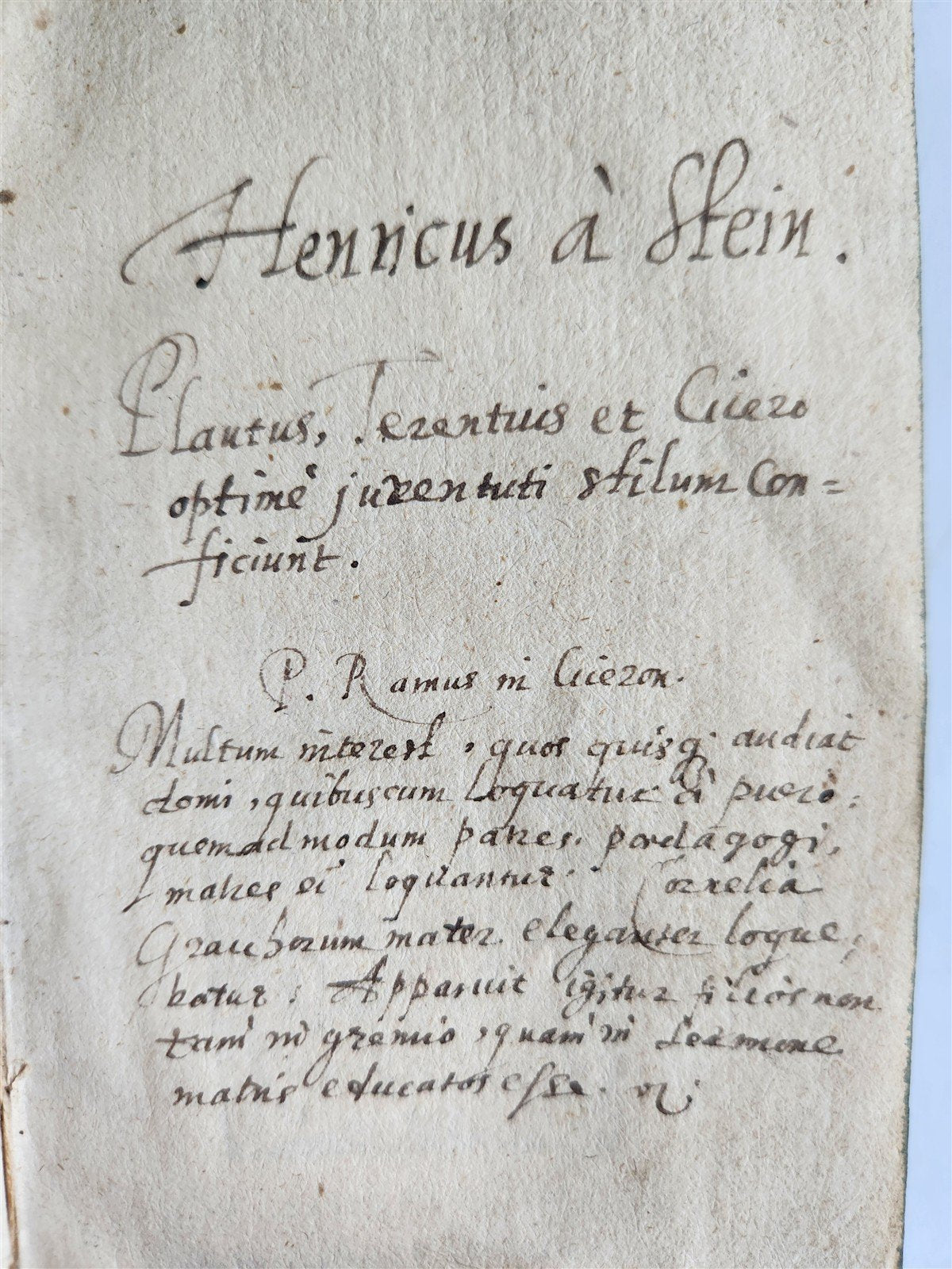 1598 COMEDIES of TERENCE ILLUSTRATED by AMMAN antique VELLUM MANUSCRIPT BINDING