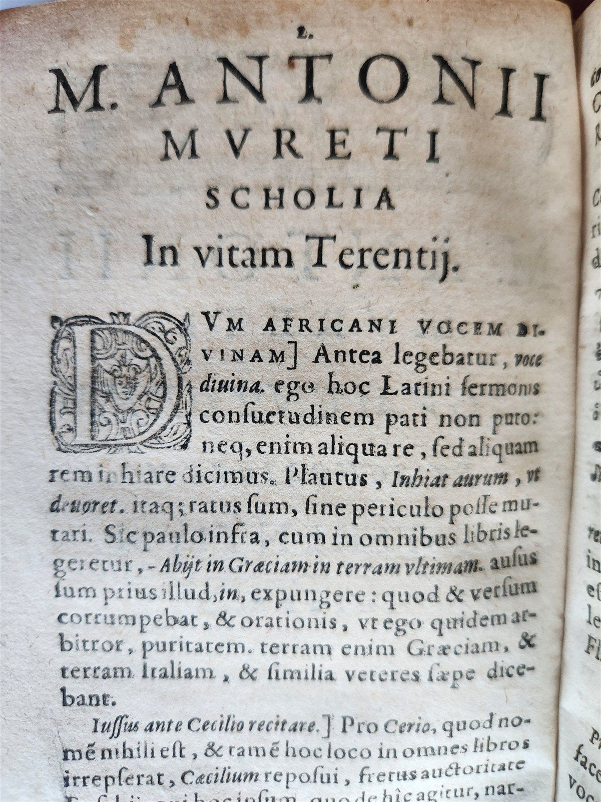 1598 COMEDIES of TERENCE ILLUSTRATED by AMMAN antique VELLUM MANUSCRIPT BINDING