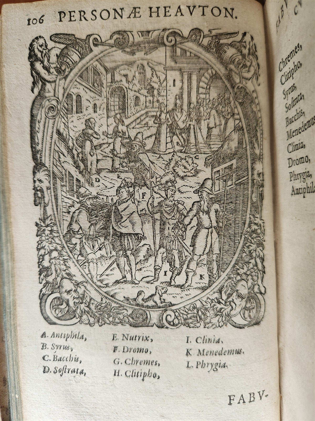 1598 COMEDIES of TERENCE ILLUSTRATED by AMMAN antique VELLUM MANUSCRIPT BINDING