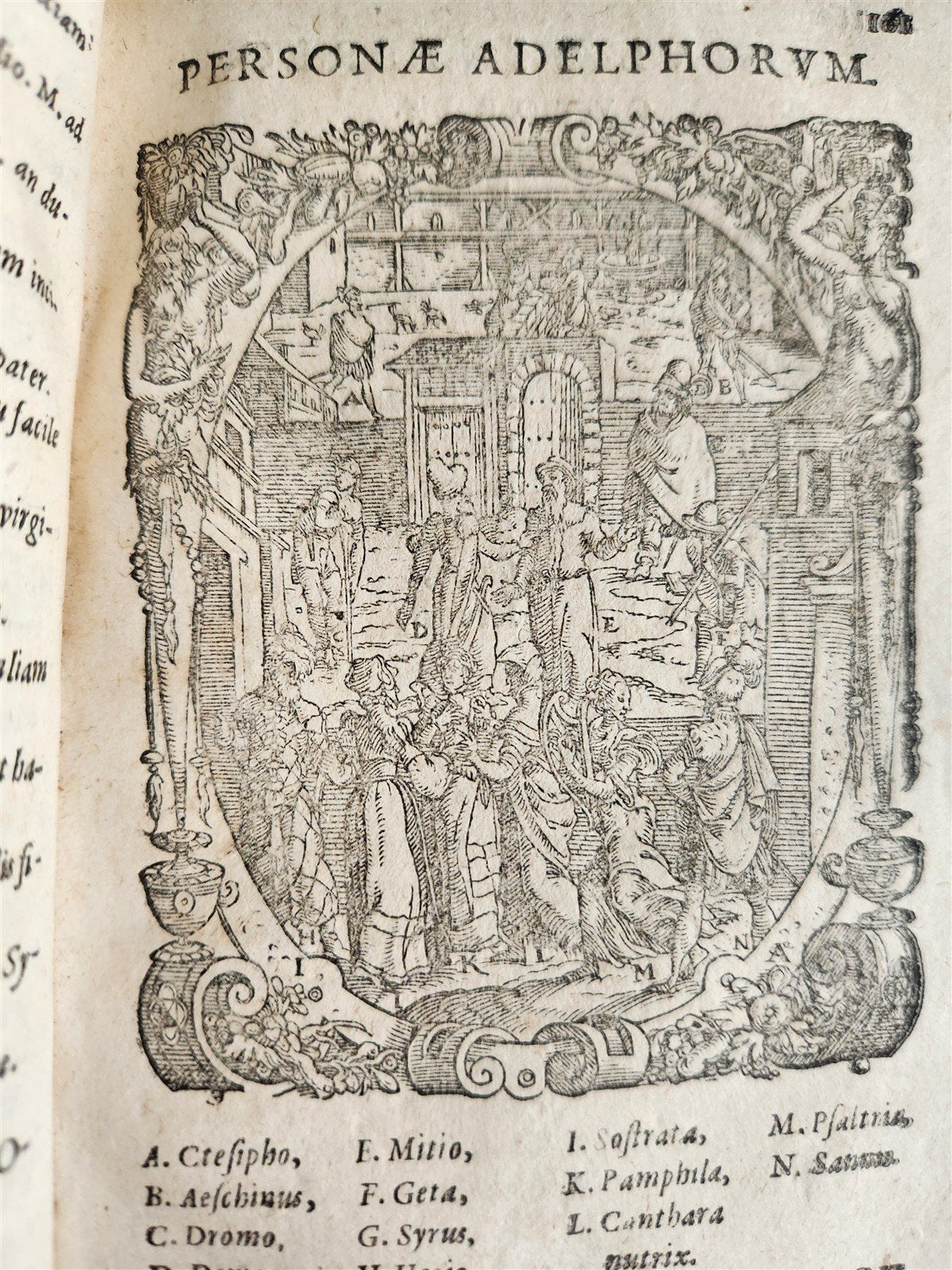 1598 COMEDIES of TERENCE ILLUSTRATED by AMMAN antique VELLUM MANUSCRIPT BINDING