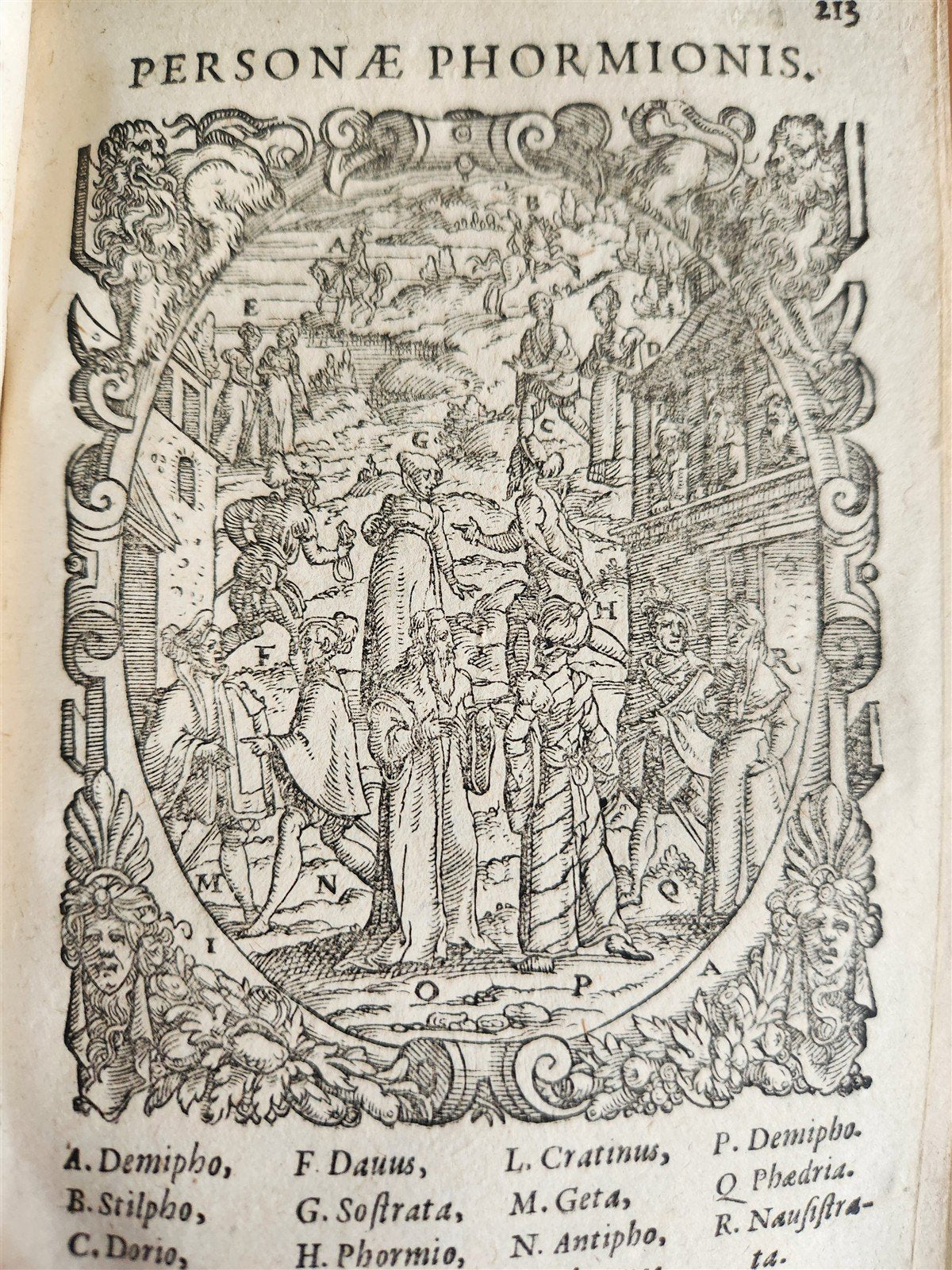 1598 COMEDIES of TERENCE ILLUSTRATED by AMMAN antique VELLUM MANUSCRIPT BINDING