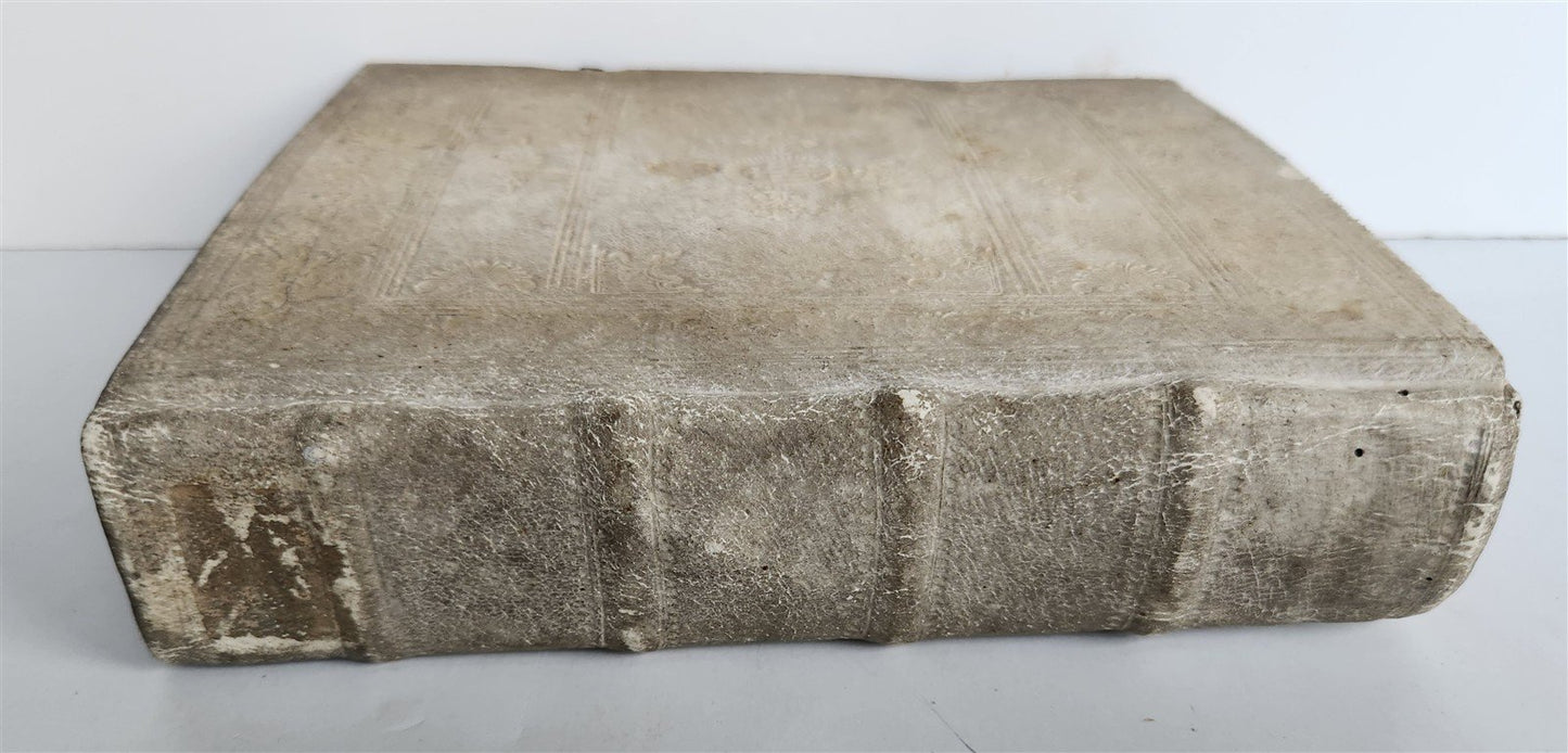 1764 EMBRYOLOGIA OBSTETRICS antique PIGSKIN BINDING w/ CLASPS