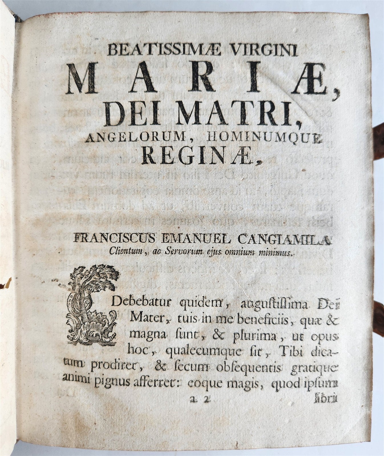 1764 EMBRYOLOGIA OBSTETRICS antique PIGSKIN BINDING w/ CLASPS