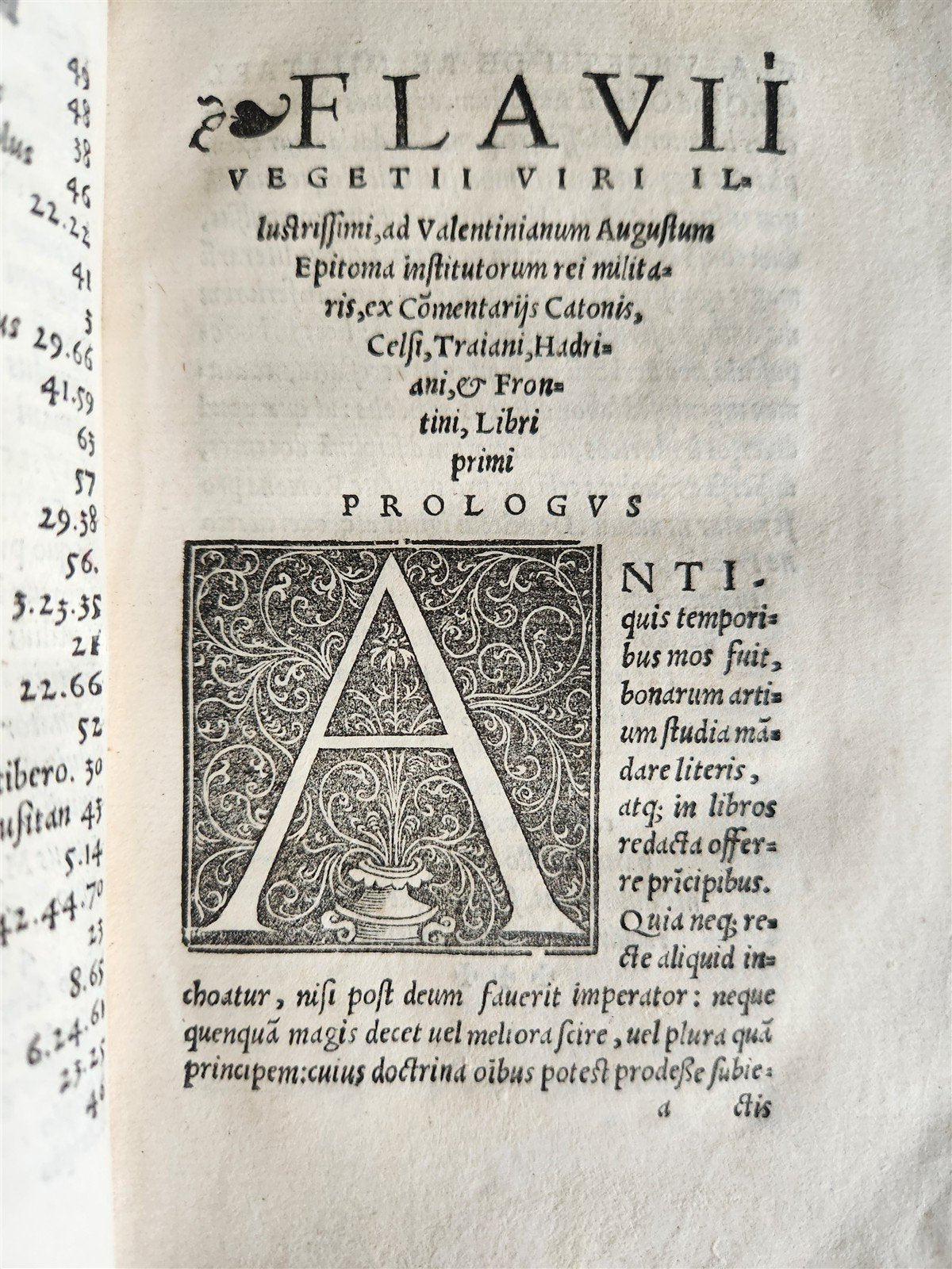 1524 POST-INCUNABULA De re militari by VEGETIUS antique RARE