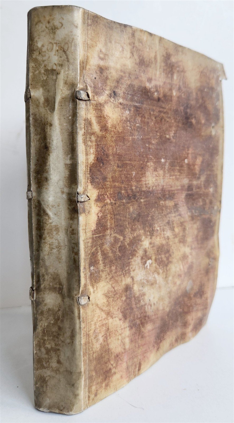 1591 LIFE of ST.LEOPOLD III ILLUSTRATED antique VELLUM BOUND 16th CENTURY