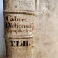1725 HISTORICAL DICTIONARY by A. CALMET antique VELLUM BOUND FOLIO