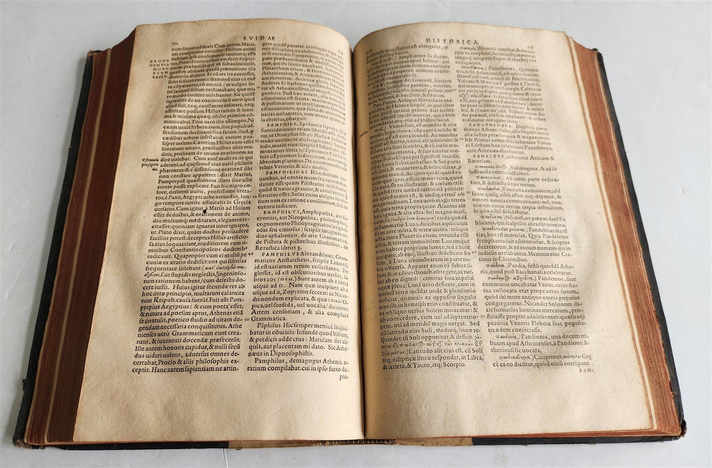1581 Suidae Historica BYZANTINE ENCYCLOPEDIA LEXICON of ANCIENT WORLD antique