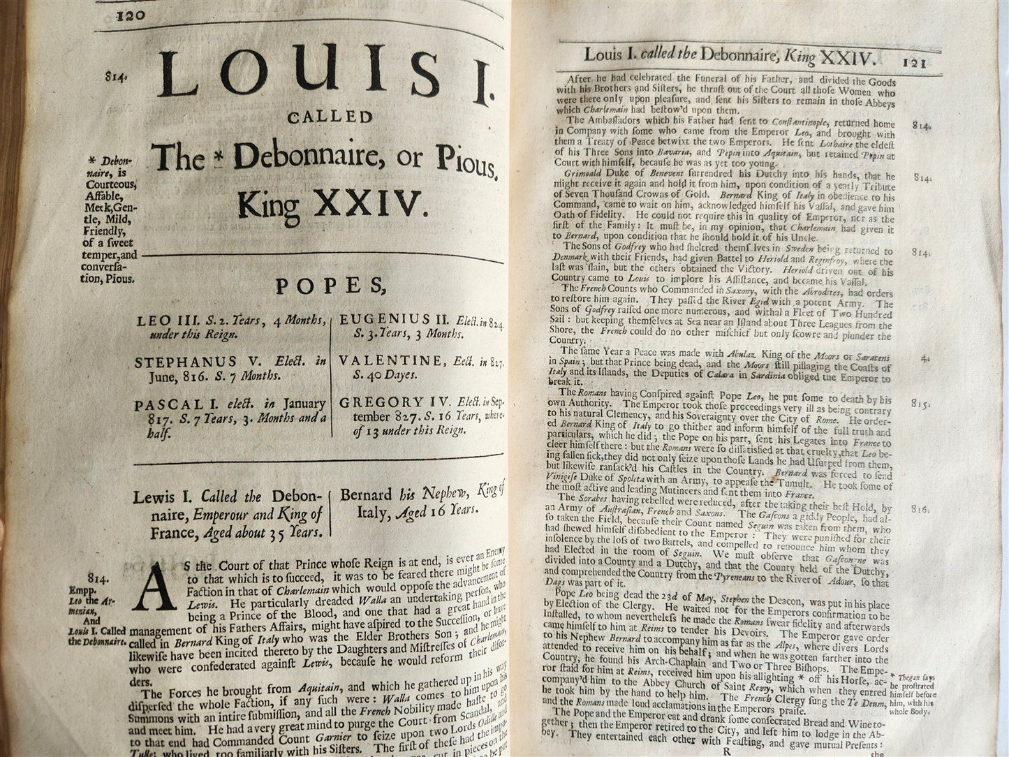 1683 HISTORY of FRANCE in ENGLISH by Francois Eudes de Mezeray antique FOLIO
