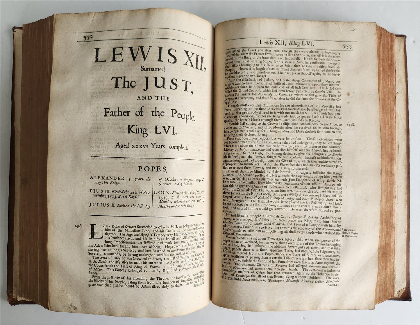 1683 HISTORY of FRANCE in ENGLISH by Francois Eudes de Mezeray antique FOLIO