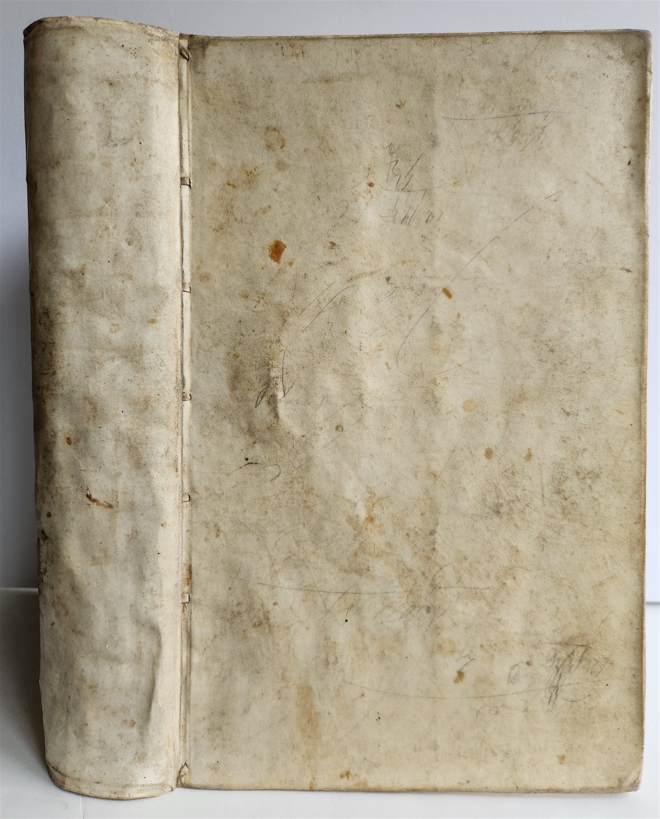 1701 WORLD'S HISTORY in GERMAN ILLUSTRATED antique VELLUM BOUND FOLIO