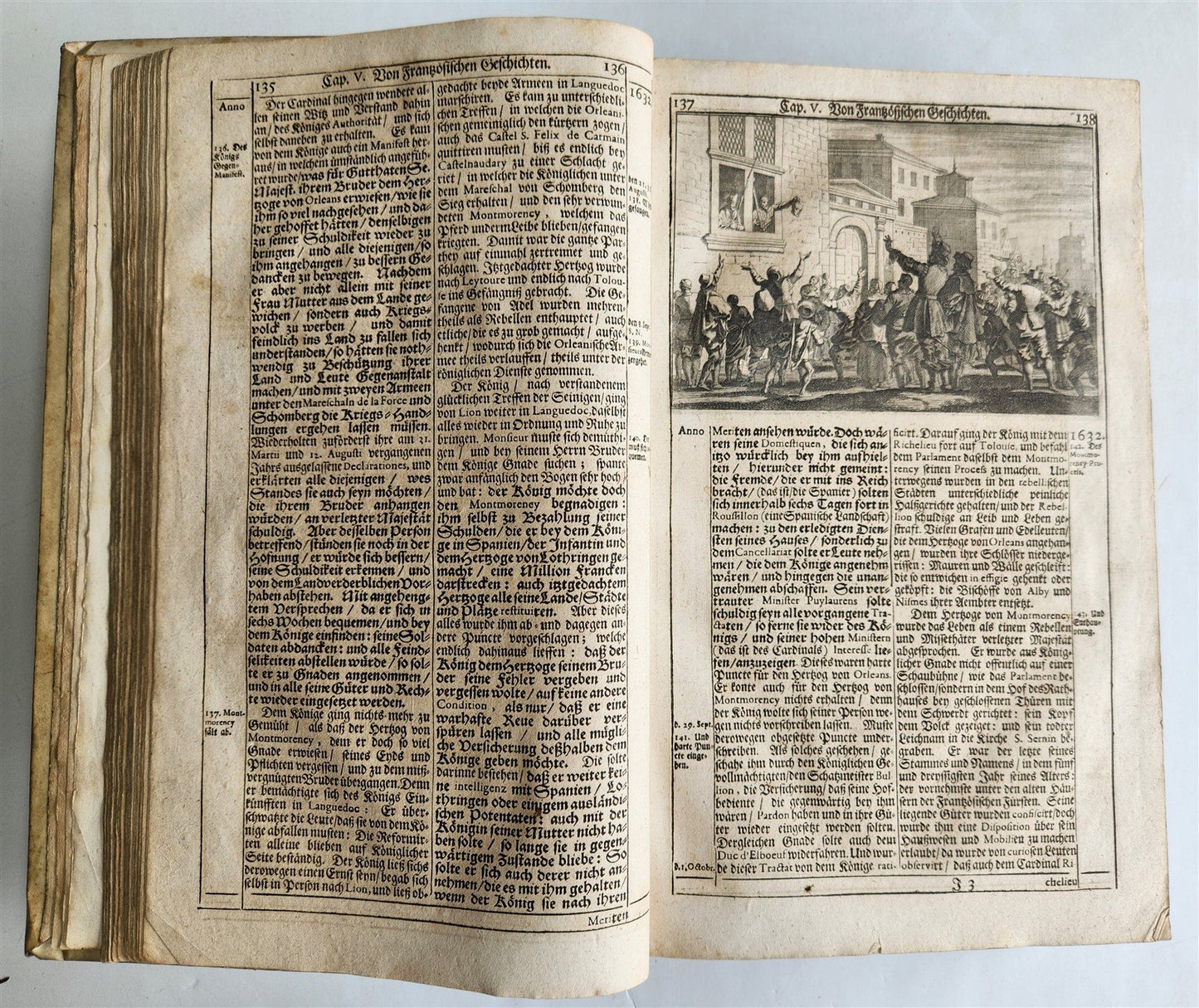 1701 WORLD'S HISTORY in GERMAN ILLUSTRATED antique VELLUM BOUND FOLIO