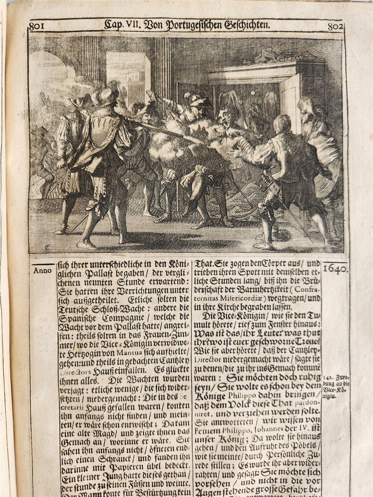 1701 WORLD'S HISTORY in GERMAN ILLUSTRATED antique VELLUM BOUND FOLIO