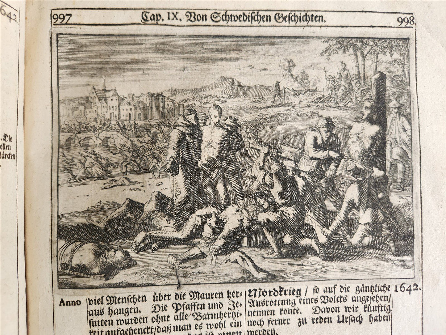 1701 WORLD'S HISTORY in GERMAN ILLUSTRATED antique VELLUM BOUND FOLIO