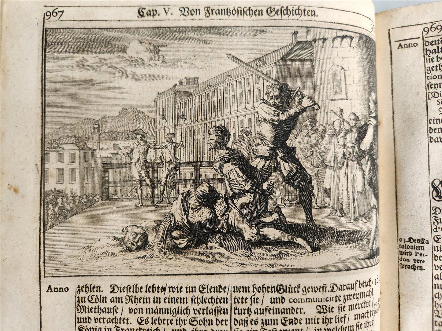 1701 WORLD'S HISTORY in GERMAN ILLUSTRATED antique VELLUM BOUND FOLIO