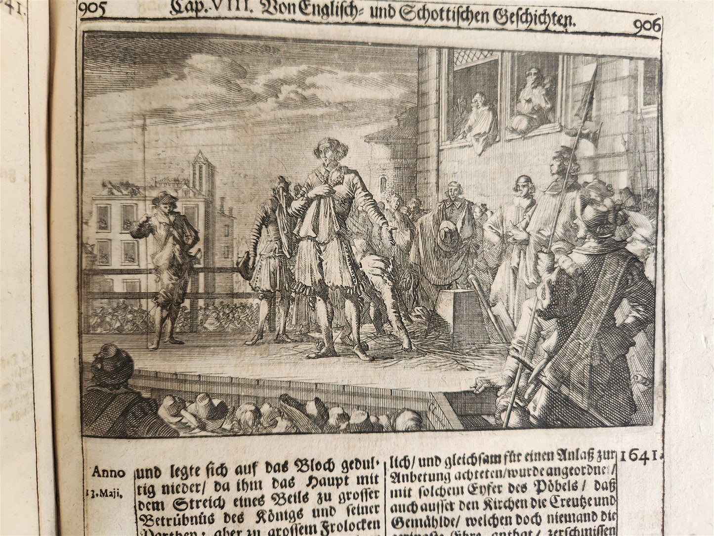 1701 WORLD'S HISTORY in GERMAN ILLUSTRATED antique VELLUM BOUND FOLIO